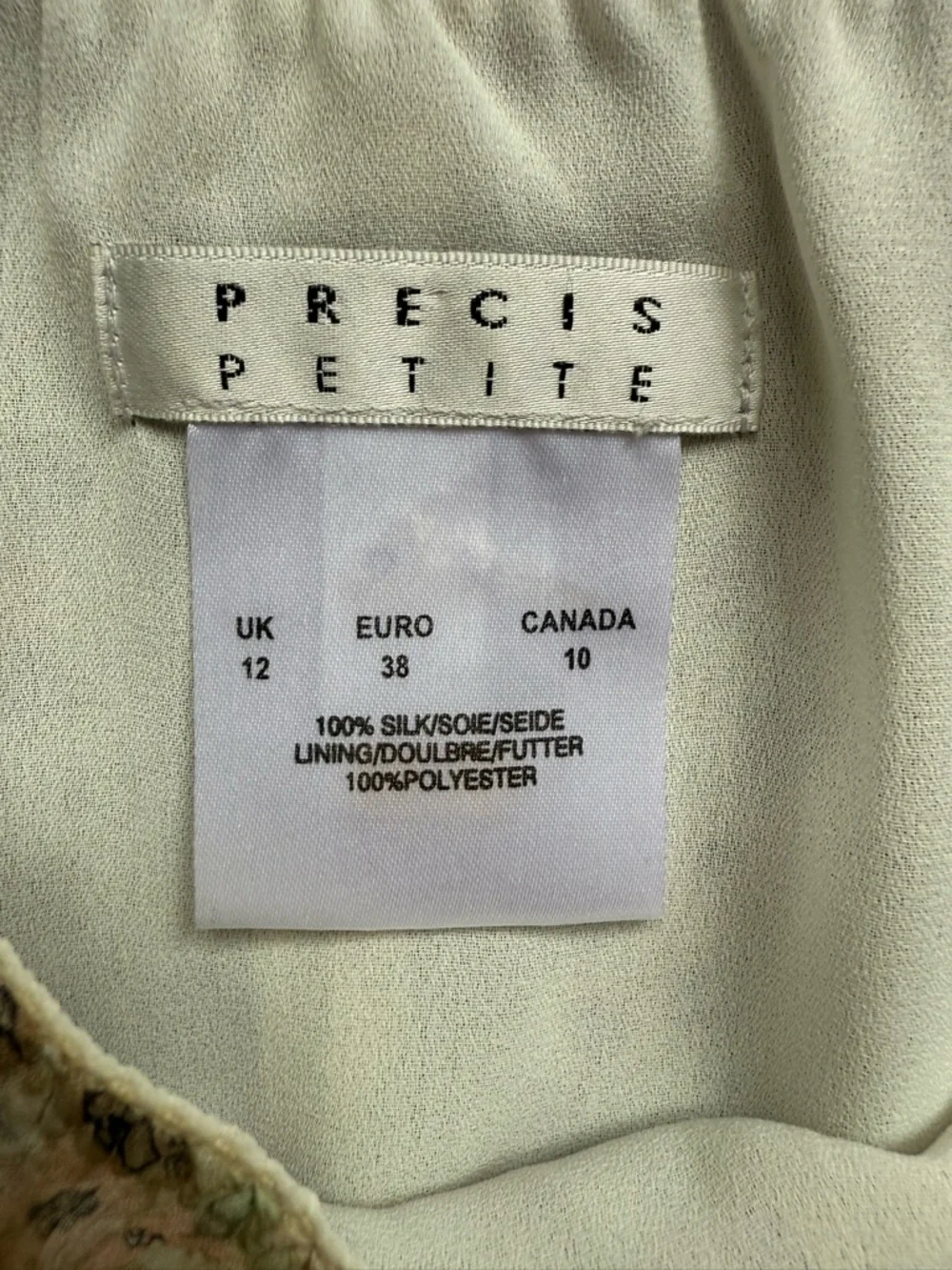 Vintage Silk Floral Midi Skirt Cottagecore Fairy Ruffle Hem - Picture 3 of 5